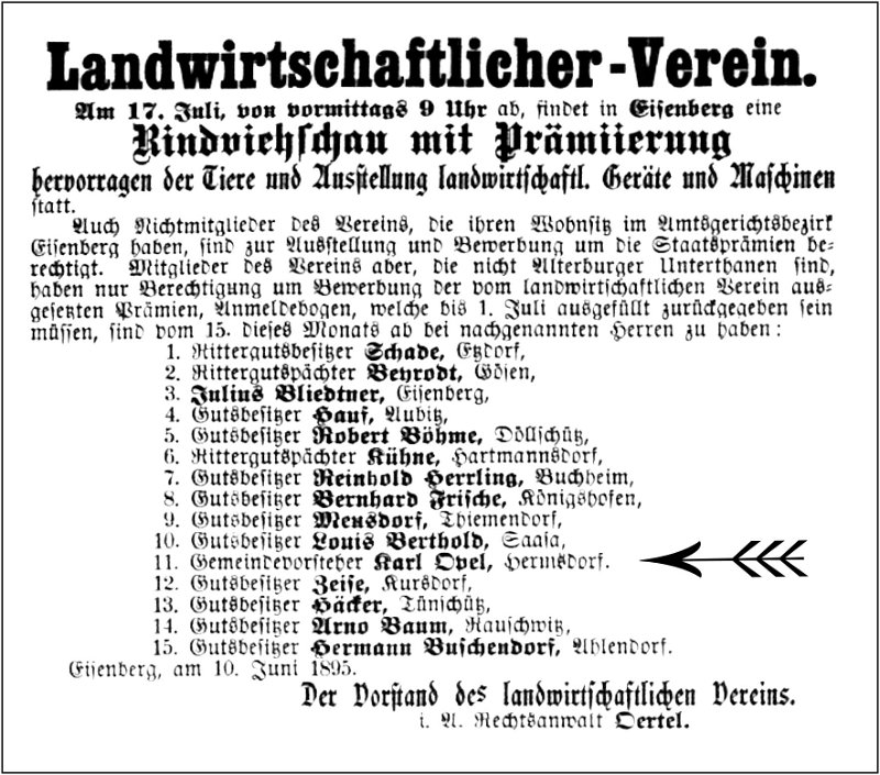 1895-07-17 Hdf Landwirtschaftlicher Verein